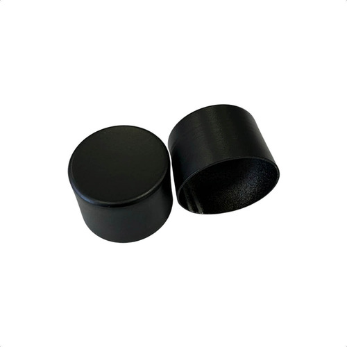 Ponteira Para Varão De Cortina 28mm Alumínio 2 Unidades Cor Preto Fosco