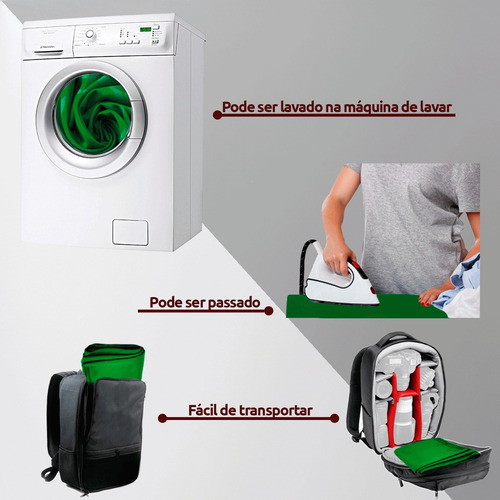 Imagem 4 de 6 de Fundo Infinito 2x2,80m Tecido Chroma Key Verde Para Vídeo