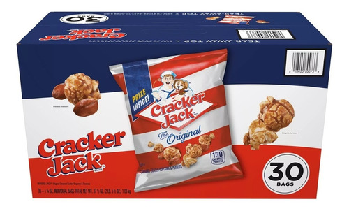 Frito Lay Cracker Jack Palomitas Acarameladas 30 Pzs
