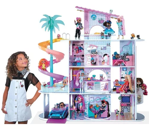 Casa de Boneca Rainbow High Doll House 3 Andares Em Madeira 574330 - mga