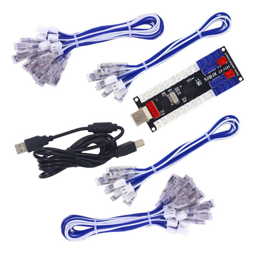 2 Player Arcade Placa Codificadora Usb Controlador De Juego
