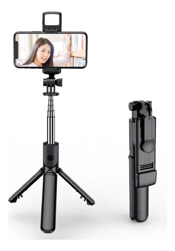 Palo Baston Selfie Sticktripode Celular Control Bt Luz