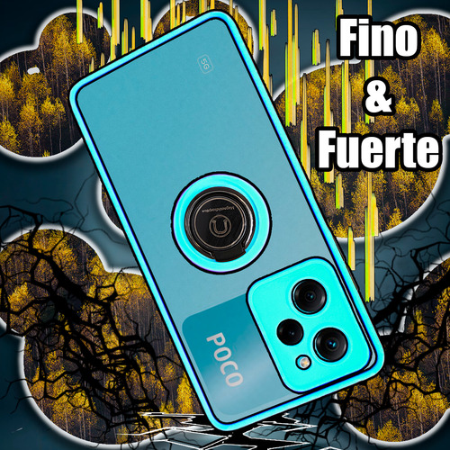 Funda Mate Uso Rudo Con Anillo Para Moto G24 + Kit 2 Micas Cristal Templado Evephones