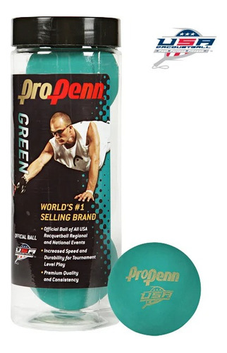 Penn Pelotas Racquetballs  Penn Pel Pro Penn Green