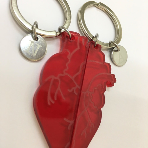 Llaveros Para Parejas Personalizados Corazón Regalo Novios