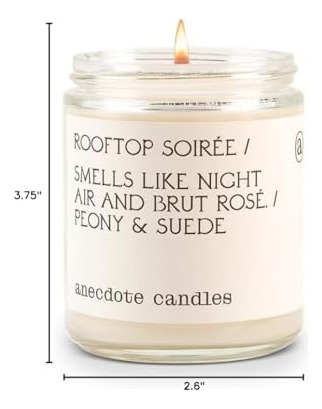 Anecdote Candles Rooftop Soiree Coconut Soy Wax Candel Far |