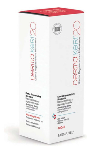 Crema Derma Keri 20 Regeneradora Hidratante 100ml