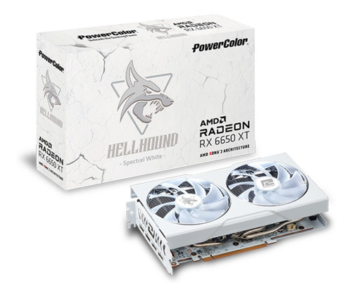 Imagen 1 de 7 de Tarjeta De Video Power Color Hellhound Spectral White Rx6650