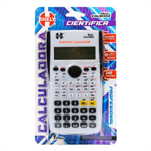 Calculadora Científica Shely 240 Funciones 12 Dígitosdisplay Color Al Azar