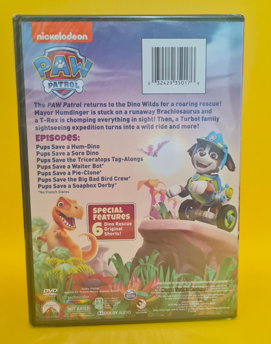 Dvd Nuevo / Paw Patrol: Dino Rescue + Roar To The Rescue