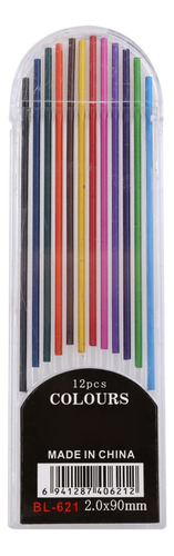 Lápices Mecánicos De 2,0 Mm, Colores, Recambios De Plomo, 2