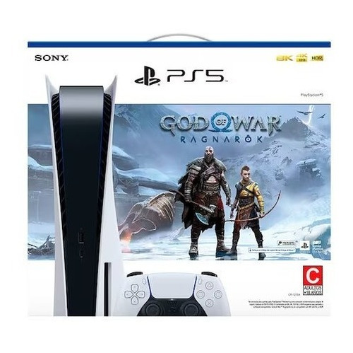 Imagen 2 de 2 de Sony Playstation 5 825gb God Of War Ragnarok Bundle