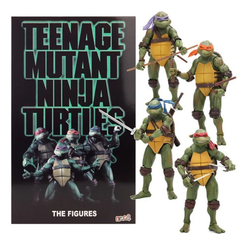 Tortugas Ninja Neca Figuras 4pz Teenage Mutant Ninja Turtles