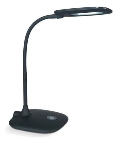 Lampara Escritorio Modernos Neron Led 4w Flexible Estructura Negra Pantalla Negra