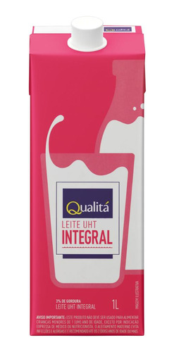 Leite Longa Vida Integral Qualitá 1 Litro - 12 Unidades