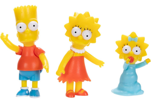 Set 7 Figuras Simpsons Bart Homero Lisa Marge Jakks Pacific