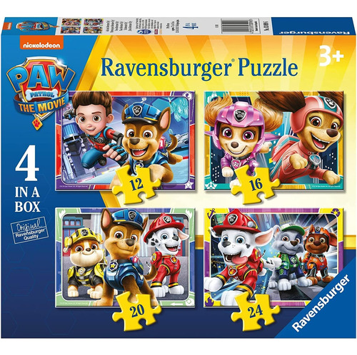 Ravensburger Paw Patrol The Movie 4 En Caja (12, 16, 20, 24 