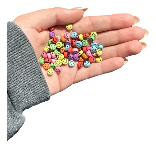 Caritas Mostacillas De 6mm 25 Gr. Bijouterie Blanca Fondo Pastel