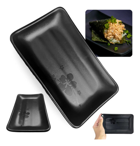 Kit 25 Travessas Kanpai Para Buffet Sushi 17,8cm Oriental