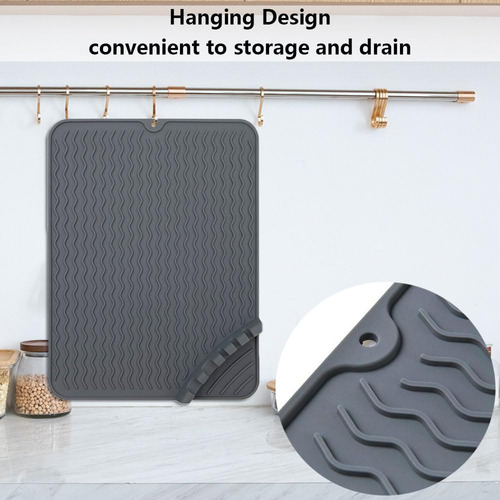 Alfombrillas De Silicona Para Secar Platos Con Soporte Para