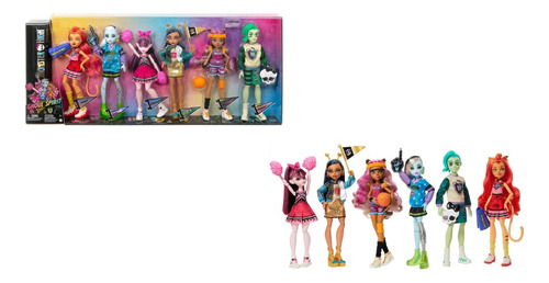 Mattel Monster High Set 6 Muñecas Ghoul Spirit Sport 