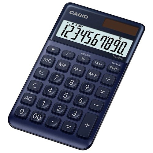 Calculadora Casio Ns-10sc Linea Premium 10 Digitos Azul