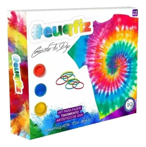 Kit Tingimento Tie Dye Camiseta Adulto P I9 Arts And Crafit