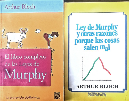 2 Libros Arthur Bloch Ley De Murphy Arthur Bloch Diana 