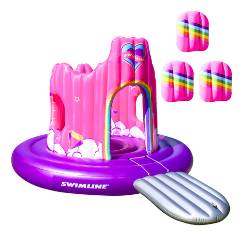 Swimline Flotador Inflable Gigante De Unicornio Para Piscina