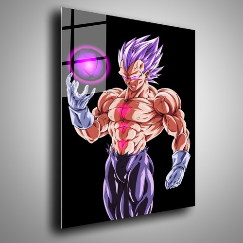 Cuadro Metalico Vegeta Ultra Ego Dragon Ball Anime 40x60cm