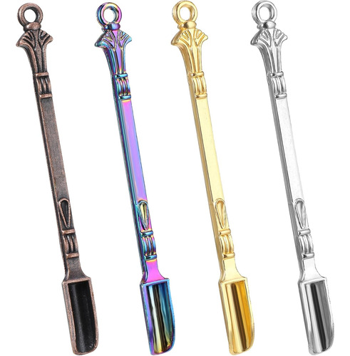 4 Mini Cucharas, Cuchara De Metal Pequeña Multicolor, Mini C