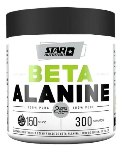 Beta Alanina Pure 300gr Star Nutrition Menos Fatiga Mas Masa