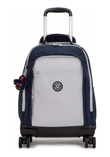 Mochila De Rodinhas Kipling New Zea True Blue Grey