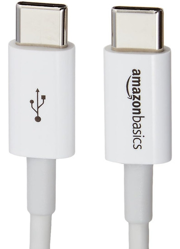 Cabo Usb Amazon Basics Tipo C - Tipo C 2.0 183 Cm Branco