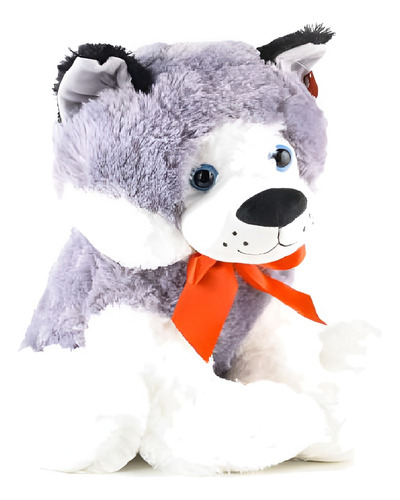 Peluche De Perro Husky Sylver Lindo Original 