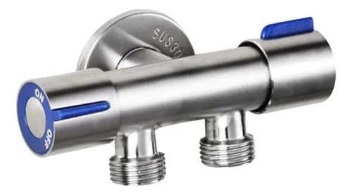 Llave Angular Doble De Acero Inoxidable
