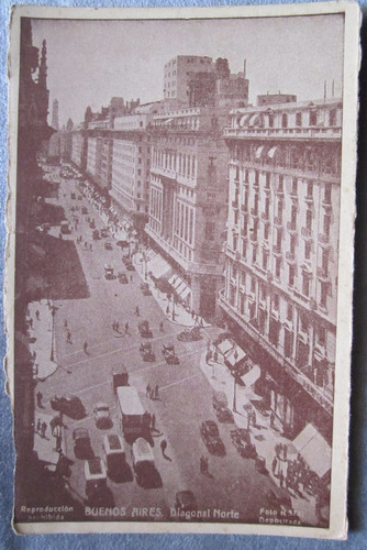 Antigua Postal Buenos Aires Diagonal Norte