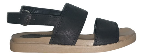 Sandalias Doble Faja Simil Cuero