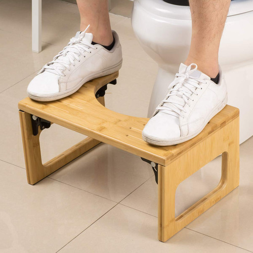 Taburete De Baño Amazerbath Taburete De Bambú Para Inodoro D