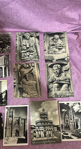 Tarjetas, 11 Postales Antiguas Iglesias Y Catedrales Mundo (Usado)
