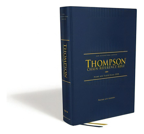 Niv, Thompson Chain-reference Bible, Hardcover, Navy, Red Letter, Comfort Print, De Thompson, Frank Charles. Editorial Zondervan, Tapa Dura En Inglés