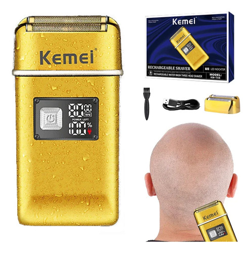 Kemei Afeitadora Shaver Km-tx8 Dorado