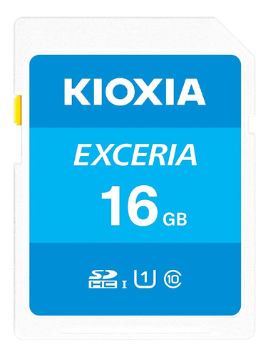 Tarjeta de memoria SDHC Kioxia Exceria de 16 GB y 100 MB