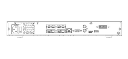 Nvr 8 Canales 4k Dahua Nvr4208-8p-4ks2/l 8 Puertos Poe