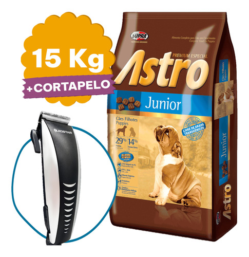 Comida Astro Junior Perro Cachorro 17 Kg + Regalo + Envío