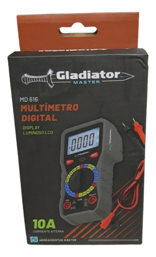 Multimetro Digital Voltaje Ac 100-600v Gladiator Md 616
