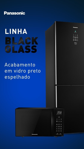 Micro-ondas Nn-st66nbruk Dupla Refeição Preto Panasonic 220v