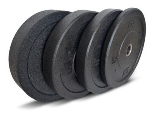 Par De Bumper 10 Lb De Caucho Color Negro