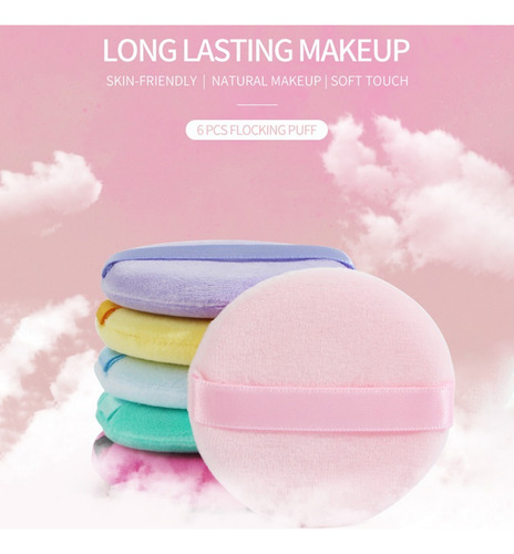 Esponjas Puff Para Aplicar Maquillaje Polvo Set Con 3 Piezas