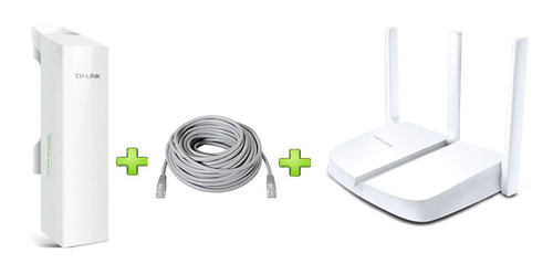 Antena Combo  + Router + Cable X 15 Metros Wifi San Luis 3.0